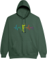 Preview: Bogensport Hoodie "Heartbeat" Motiv 7
